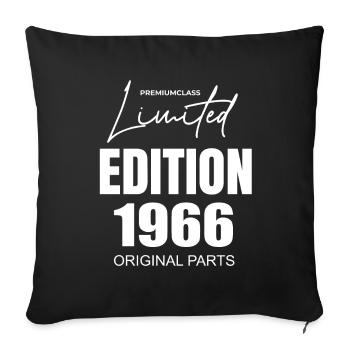 Édition limitée 1966 - Housse de coussin décorative 45 x 45 cm - noir - Devant