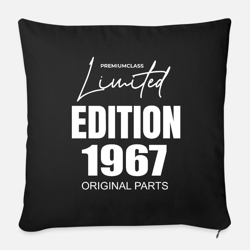 Limited Edition 1967 - Sofakissenbezug 45 x 45 cm - Schwarz