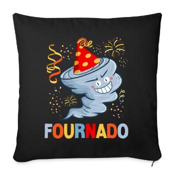 Storm Chaser Hurricane Meteorology - Sofakissenbezug 45 x 45 cm - Schwarz - Vorne