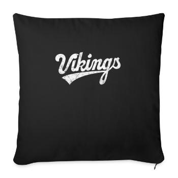 Wikinger - Sofakissenbezug 45 x 45 cm - Schwarz - Vorne