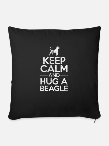 Beagle - Sofakissenbezug 45 x 45 cm - Schwarz