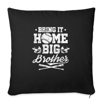 Big Brother Baseball - Housse de coussin décorative 45 x 45 cm - noir - Devant