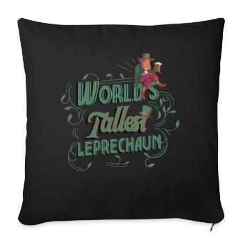 Le plus grand gobelin du monde Irlande Irlande - Housse de coussin décorative 45 x 45 cm - noir - Devant