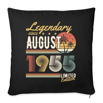Légendaire depuis août 1955 Edition Limitée - Housse de coussin décorative 45 x 45 cm - noir - Devant