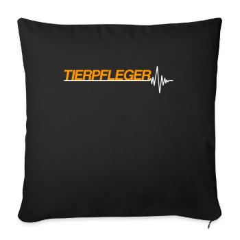 Tierpfleger - Sofakissenbezug 45 x 45 cm - Schwarz - Vorne