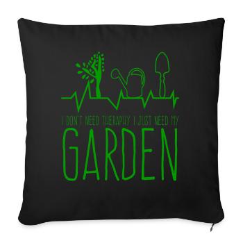 Galabauer Gardener Therapy Horticulture - Sofa pillowcase 17,3'' x 17,3'' (45 x 45 cm) - black - Front