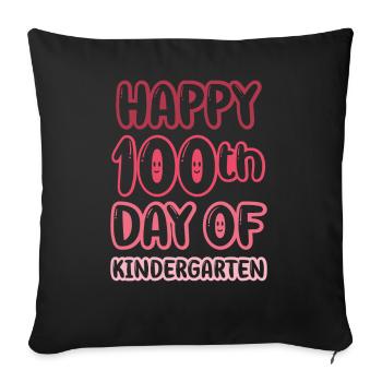 Joyeux 100 jours de maternelle Team Süß - Housse de coussin décorative 45 x 45 cm - noir - Devant