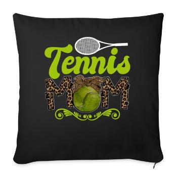 Cool Tennis Mom Tennis Player Mama - Sofa pillowcase 17,3'' x 17,3'' (45 x 45 cm) - black - Front