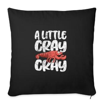 Crawfish Crawfish Seafood Crab Gift - Sofa pillowcase 17,3'' x 17,3'' (45 x 45 cm) - black - Front