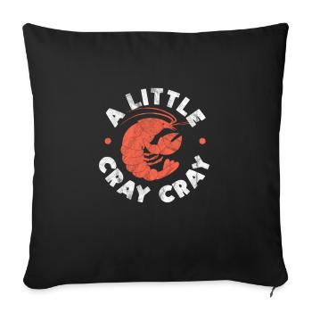 Crawfish Crawfish Seafood Crab Gift - Sofa pillowcase 17,3'' x 17,3'' (45 x 45 cm) - black - Front