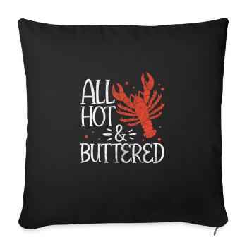 Crawfish Crawfish Seafood Crab Gift - Sofa pillowcase 17,3'' x 17,3'' (45 x 45 cm) - black - Front