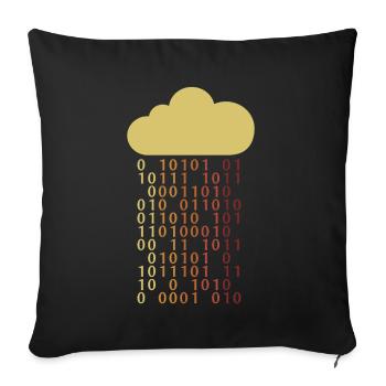 Cloud Bit Sysadmin Admin IT Specialist - Sofa pillowcase 17,3'' x 17,3'' (45 x 45 cm) - black - Front