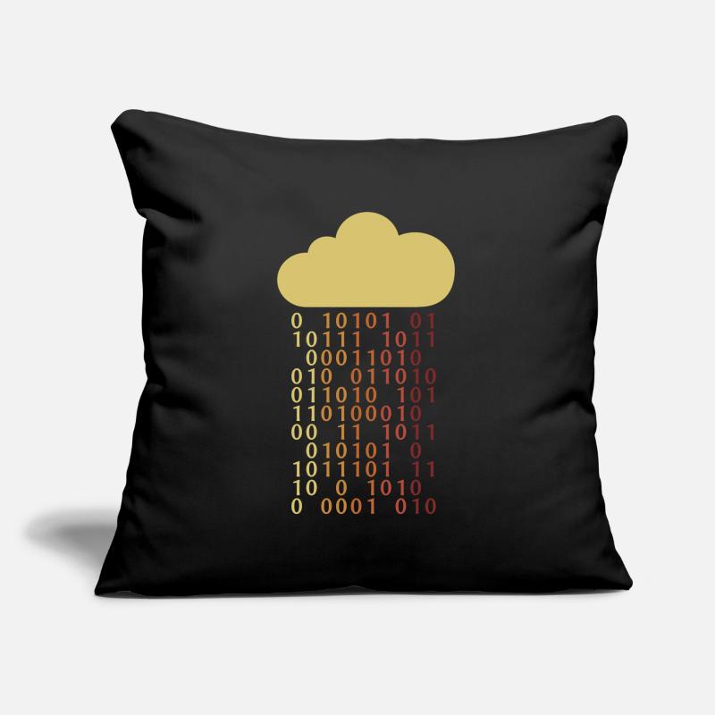 Cloud Bit Informaticien Admin Exploitation Housse de coussin décorative 45 x 45 cm