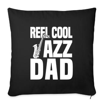 Reel Cool Jazz Papa - Housse de coussin décorative 45 x 45 cm - noir - Devant