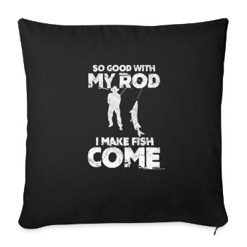 Angler - Sofa pillowcase 17,3'' x 17,3'' (45 x 45 cm) - black - Front