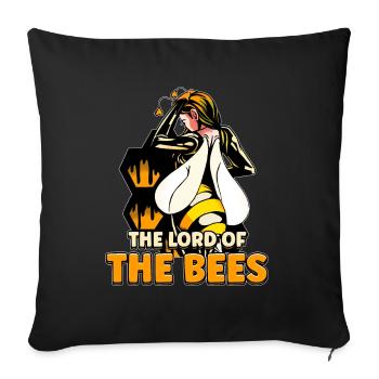 Lord of bees Beekeepers Bee whisper Bee - Sofa pillowcase 17,3'' x 17,3'' (45 x 45 cm) - black - Front