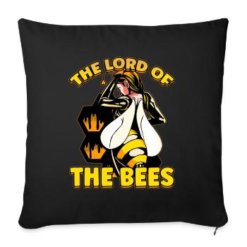 Lord of bees Beekeepers Bee whisper Bee - Sofa pillowcase 17,3'' x 17,3'' (45 x 45 cm) - black - Front