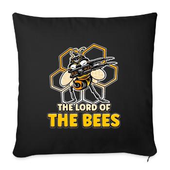 Lord of bees Beekeepers Bee whisper Bee - Sofa pillowcase 17,3'' x 17,3'' (45 x 45 cm) - black - Front