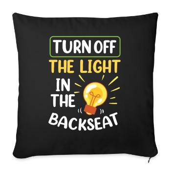 Make the light on the back out of Dad Father - Sofa pillowcase 17,3'' x 17,3'' (45 x 45 cm) - black - Front