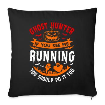 Halloween Tshirt Halloweenparty Mörder Killer Tod - Sofakissenbezug 45 x 45 cm - Schwarz - Vorne