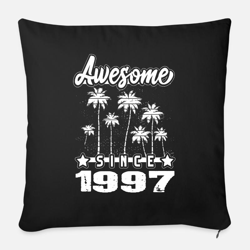 Awesome Since 1997 - Sofakissenbezug 45 x 45 cm - Schwarz