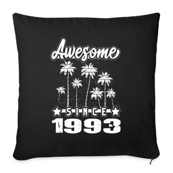 Awesome Since 1993 - Sofa pillowcase 17,3'' x 17,3'' (45 x 45 cm) - black - Front