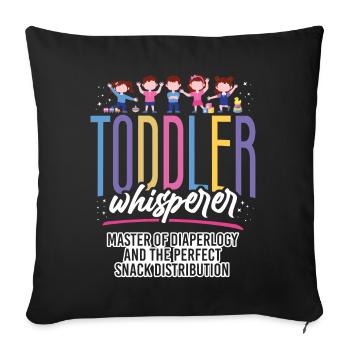 Childcare Daycare Provider Teacher - Sofa pillowcase 17,3'' x 17,3'' (45 x 45 cm) - black - Front