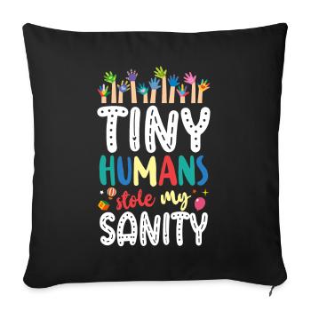 Childcare Daycare Provider Teacher - Sofa pillowcase 17,3'' x 17,3'' (45 x 45 cm) - black - Front