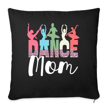 Tanz Mama Ballett Tanzen Ballerina - Sofakissenbezug 45 x 45 cm - Schwarz - Vorne