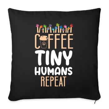 Childcare Daycare Provider Teacher - Sofa pillowcase 17,3'' x 17,3'' (45 x 45 cm) - black - Front