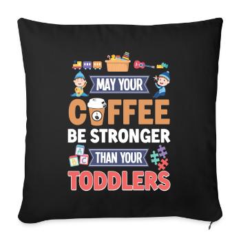 Childcare Daycare Provider Teacher - Sofakissenbezug 45 x 45 cm - Schwarz - Vorne