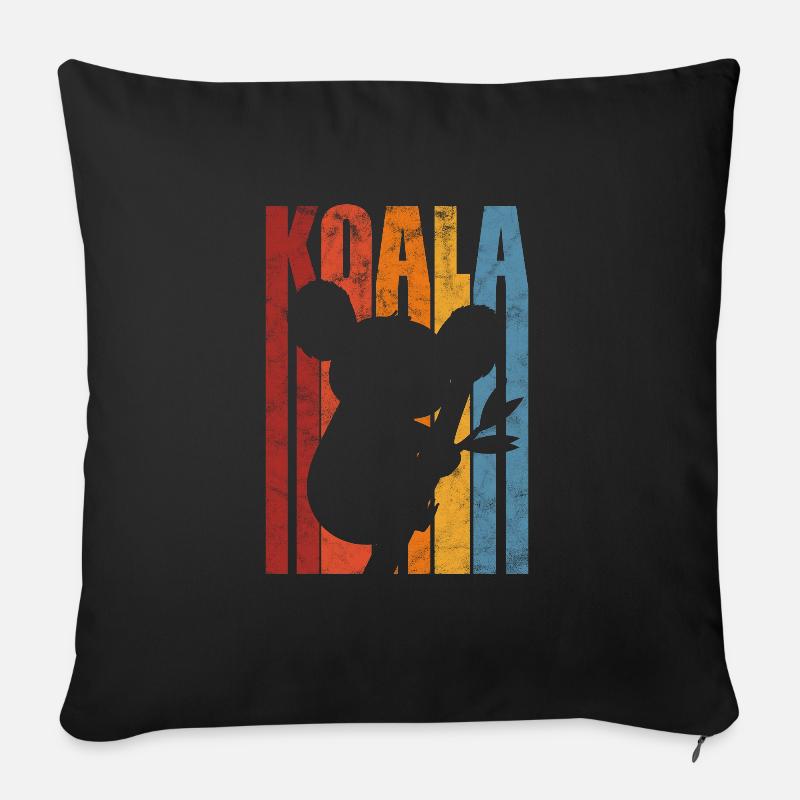 Koala - Sofakissenbezug 45 x 45 cm - Schwarz