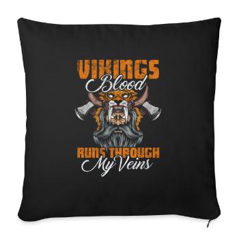 Viking - Housse de coussin décorative 45 x 45 cm - noir - Devant