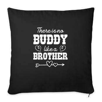 Big Brother Sibling Sister Gift - Sofa pillowcase 17,3'' x 17,3'' (45 x 45 cm) - black - Front