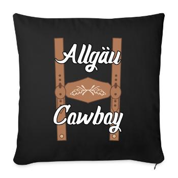 Alpes de l’Allgäu Randonnée Escalade Allgäuer - Housse de coussin décorative 45 x 45 cm - noir - Devant