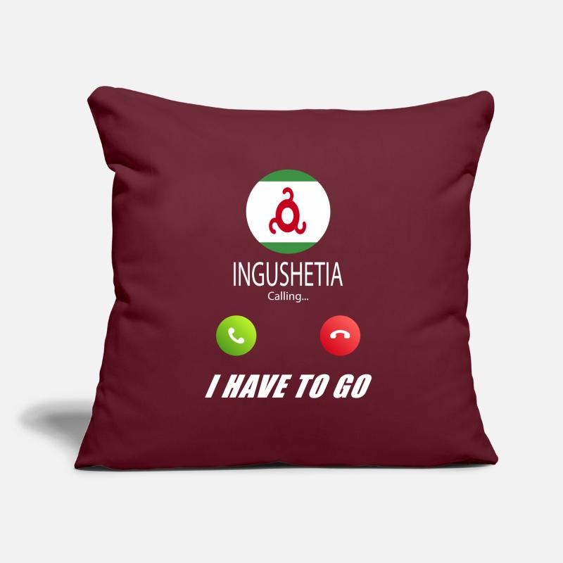 Ingushetia calls on Lusiger flags saying Sofa pillowcase 17,3'' x 17,3'' (45 x 45 cm)