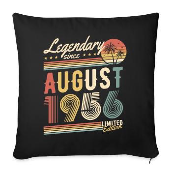 Légendaire depuis août 1956 Edition Limitée - Housse de coussin décorative 45 x 45 cm - noir - Devant
