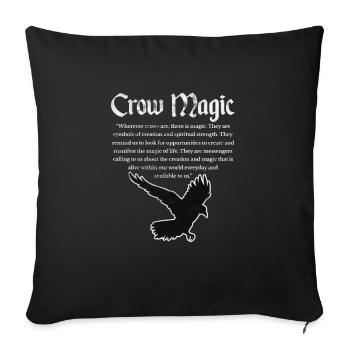 Raven - Sofa pillowcase 17,3'' x 17,3'' (45 x 45 cm) - black - Front