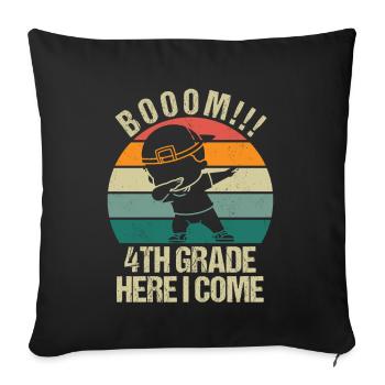 Fourth Grade Teachers for Back to School - Sofa pillowcase 17,3'' x 17,3'' (45 x 45 cm) - black - Front