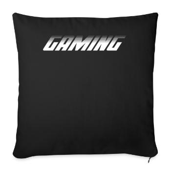 Gaming Team Fan Coach T-Shirt - Sofa pillowcase 17,3'' x 17,3'' (45 x 45 cm) - black - Front