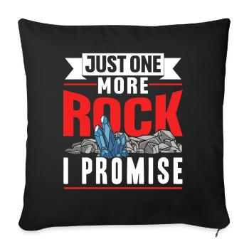 Only One Stone Promised Geology Geology - Sofa pillowcase 17,3'' x 17,3'' (45 x 45 cm) - black - Front