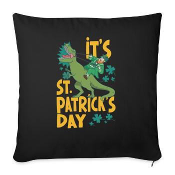 Today Is St Patrick's Day Irish Irish - Sofa pillowcase 17,3'' x 17,3'' (45 x 45 cm) - black - Front