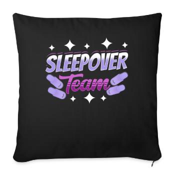 Nuit en équipe Party Nuitée - Housse de coussin décorative 45 x 45 cm - noir - Devant