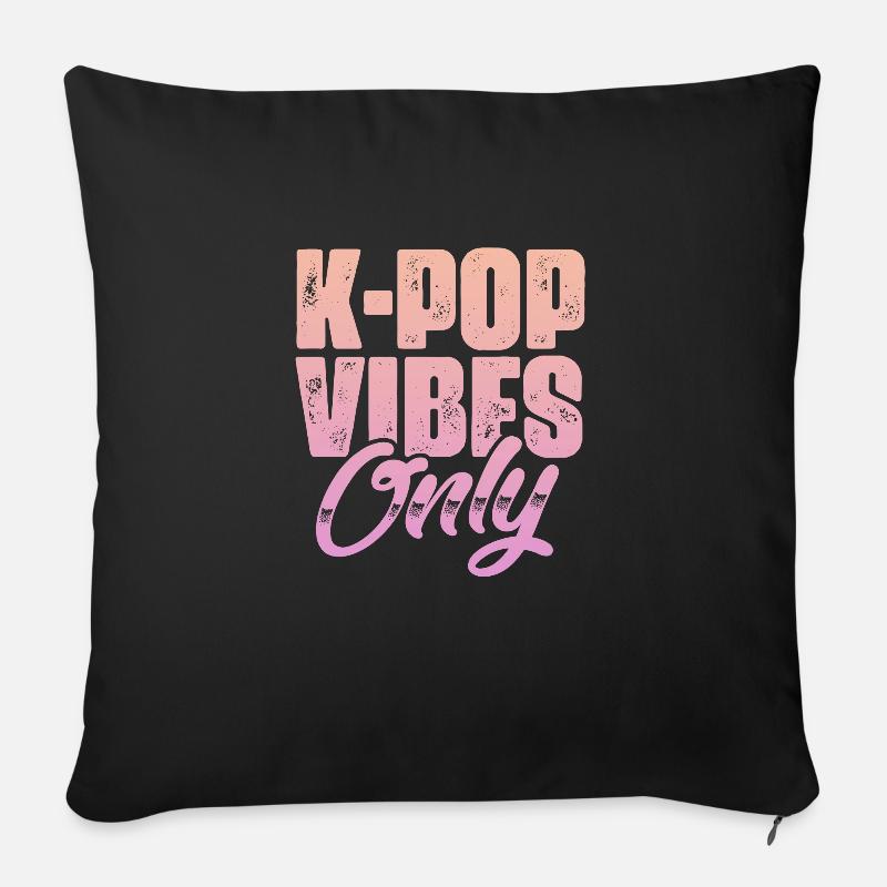K-Pop - Sofakissenbezug 45 x 45 cm - Schwarz