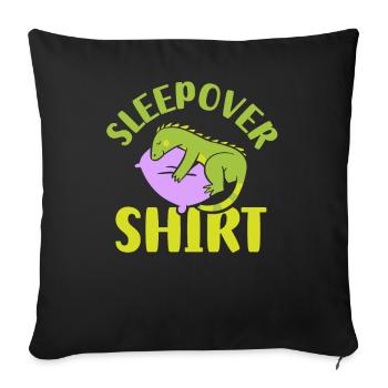 Chemise de nuit NuitÉe Fête - Housse de coussin décorative 45 x 45 cm - noir - Devant