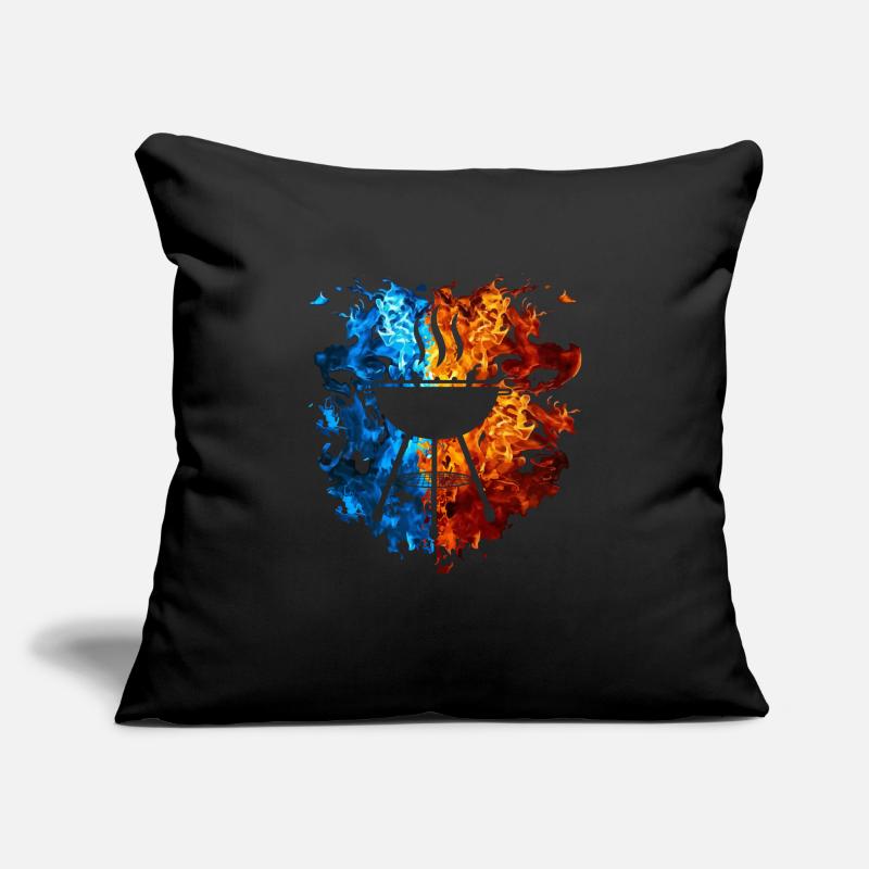 Grill Red Blue Fire Griller Grill Master Sofa pillowcase 17,3'' x 17,3'' (45 x 45 cm)