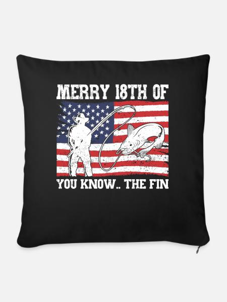 Merry 18. Biden - Sofakissenbezug 45 x 45 cm - Schwarz