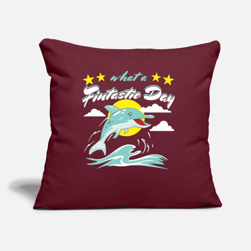 Fintastic dolphin Sofa pillowcase 17,3'' x 17,3'' (45 x 45 cm)