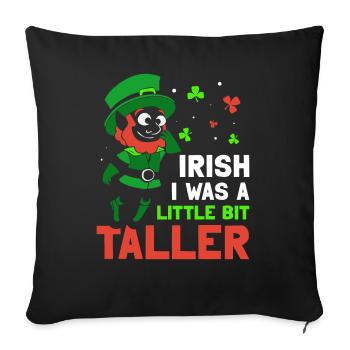 J’aimerais être un peu plus grand - Housse de coussin décorative 45 x 45 cm - noir - Devant