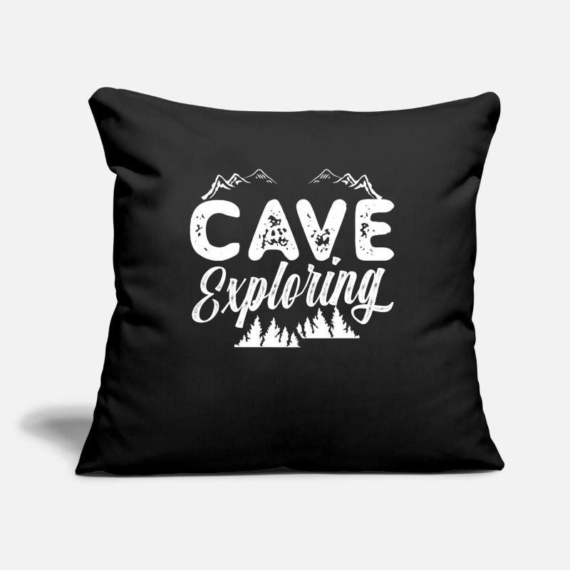 Explorez Cave Caves Cave Caving Housse de coussin décorative 45 x 45 cm